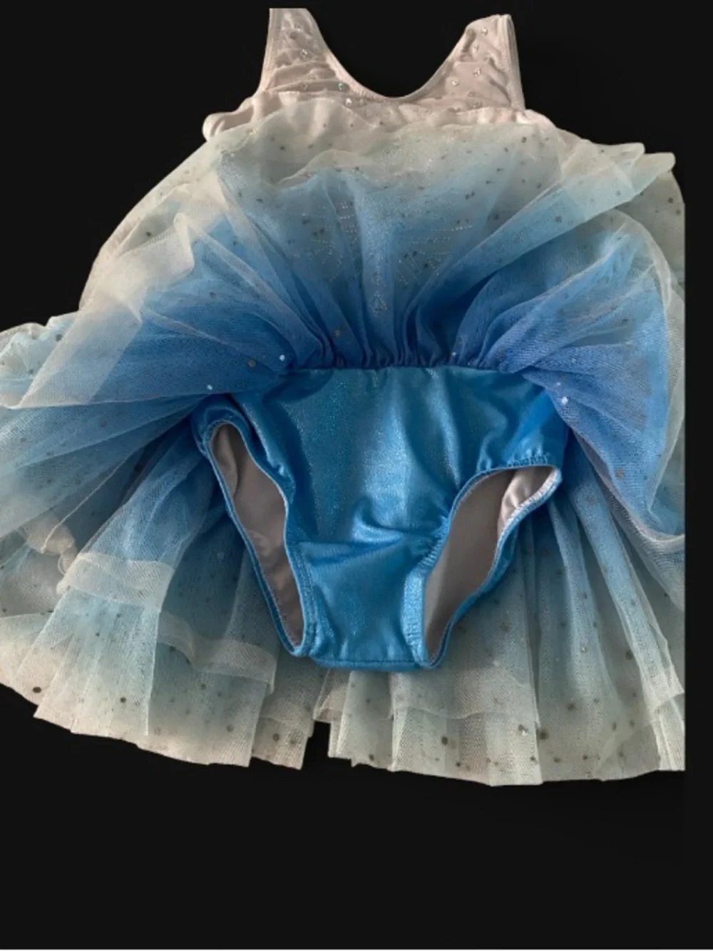 Blue Ombre Sparkle Tutu Costume Dress for Kids